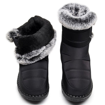 🎄🎁Ideal Gift - Non-Slip Winter Rabbit Plush Snow Boots for Women