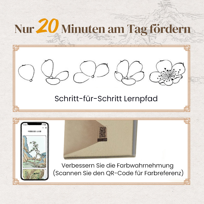 Kinesiske malerier hvit tegning album