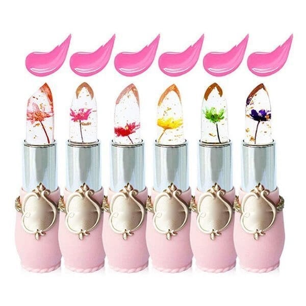 🔥Solange der Vorrat reicht 40 % Rabatt!🎉Kristall-Gelee-Blume Farbwechselnder Lippenstift💄