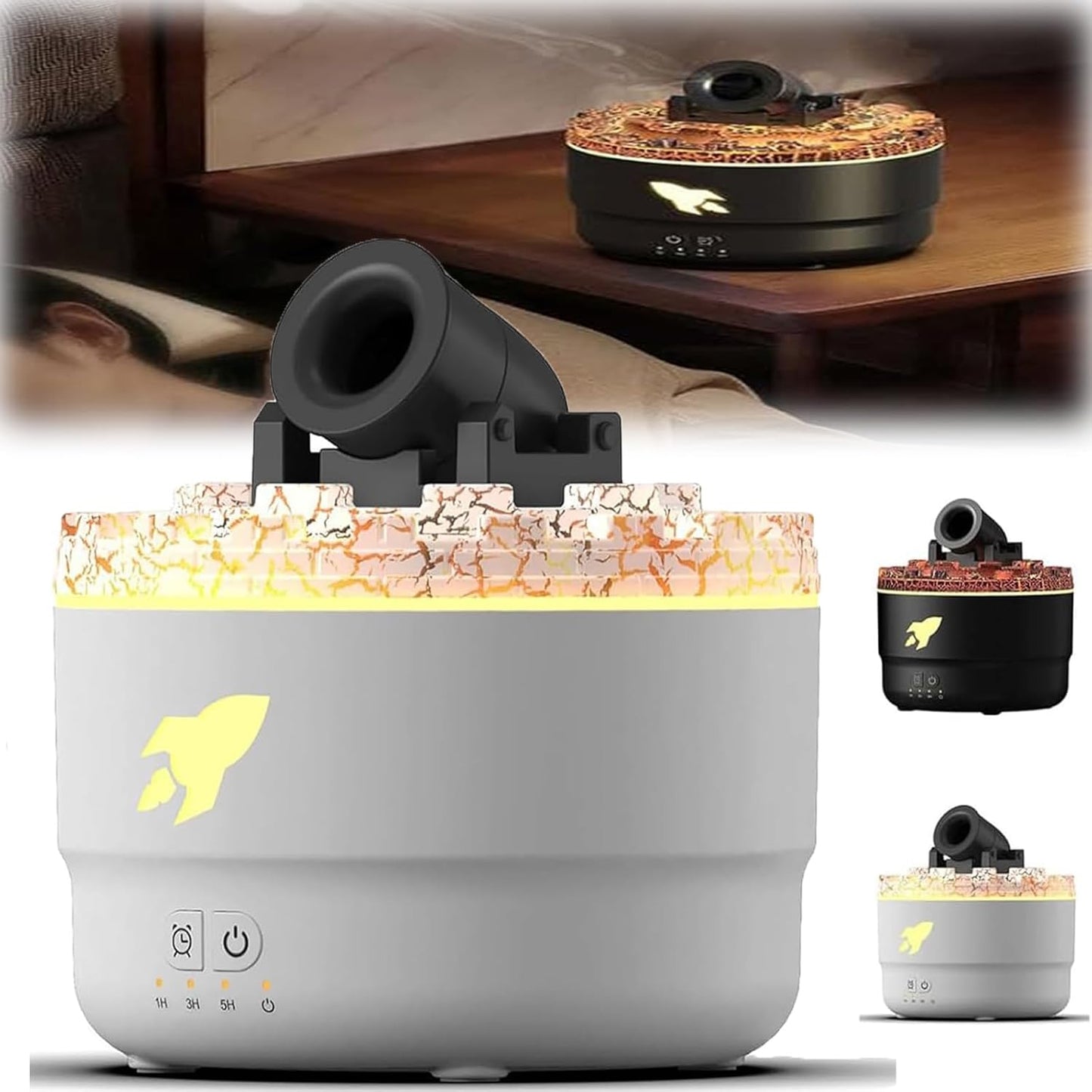 Umidificatore d'aria aroma con effetto di esplosione di cannone
