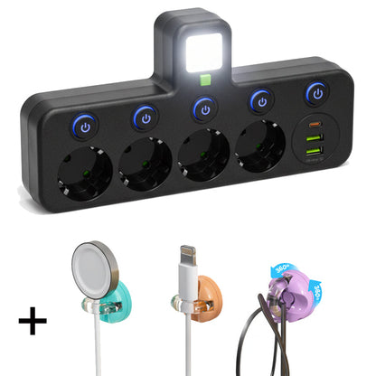 🔌 50 % RABATT! ⚡ Intelligente Steckdosenleiste mit USB – Überlastschutz, USB-C-Ladefunktion & Kindersicherung 🔒