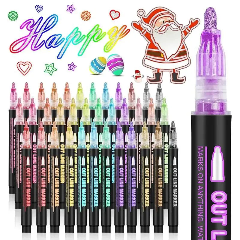 🔥Solange der Vorrat reicht 40 % Rabatt!🎉Farbige Lightstick Graffiti Textmarker-Stifte