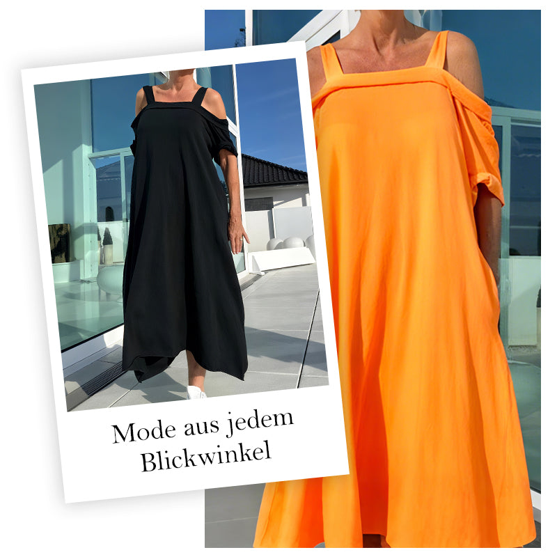 Lässiges Maxikleid mit offenen Schultern für Damen