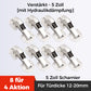 🔥4er Set Topfscharniere mit Schrauben