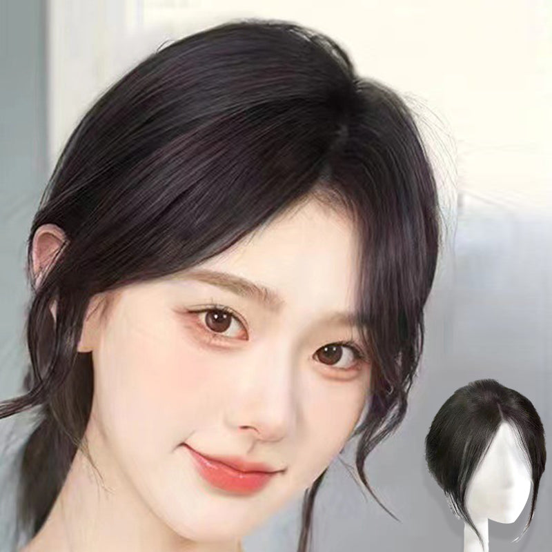 🔥Natural clip-on partial bangs hairpiece