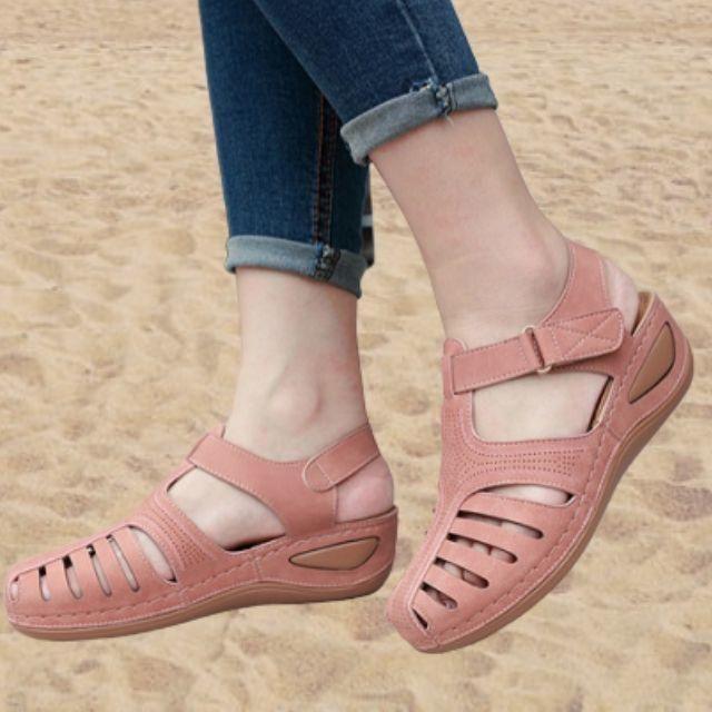 🔥Promozione - sconto del 50%🎉-Sandali ortopedici leggeri in pelle di altissima qualità