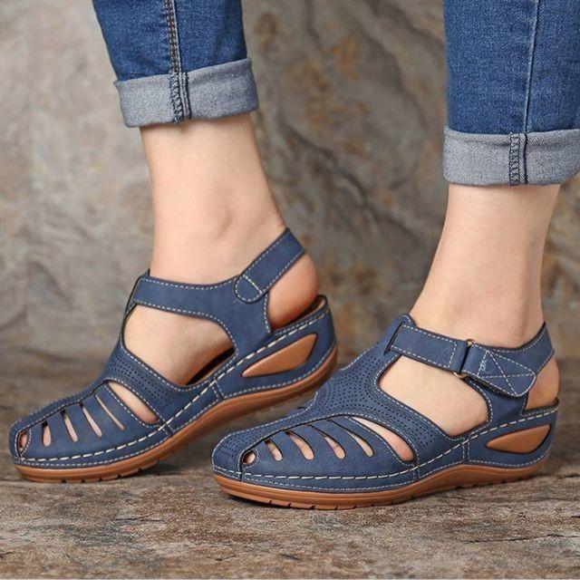 🔥Promozione - sconto del 50%🎉-Sandali ortopedici leggeri in pelle di altissima qualità