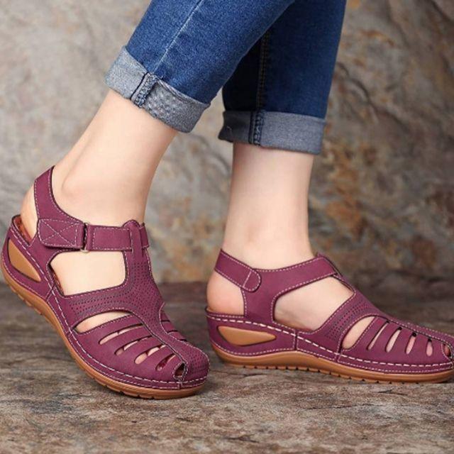 🔥Promozione - sconto del 50%🎉-Sandali ortopedici leggeri in pelle di altissima qualità
