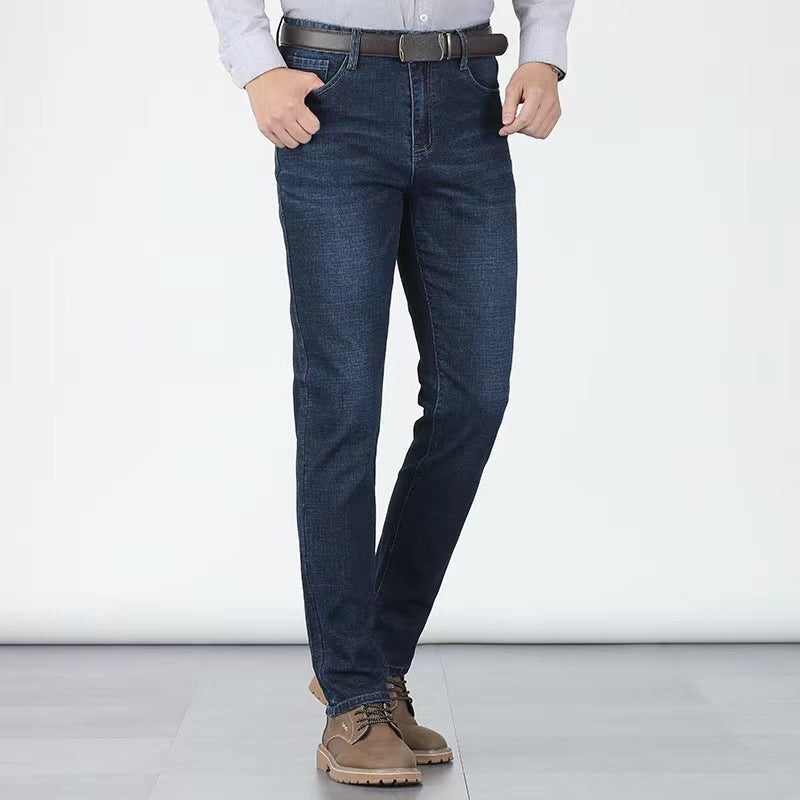 👖💪 Elastische Herrenjeans mit hoher Taille & geradem Bein – 50% RABATT! Bequemer Sitz, viel Bewegungsfreiheit – perfekt für jeden Tag. 🔥✨
