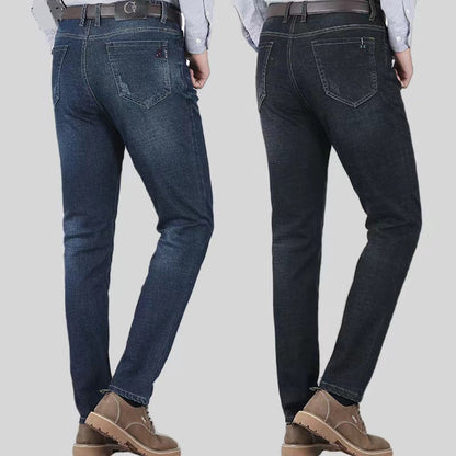 👖💪 Elastische Herrenjeans mit hoher Taille & geradem Bein – 50% RABATT! Bequemer Sitz, viel Bewegungsfreiheit – perfekt für jeden Tag. 🔥✨