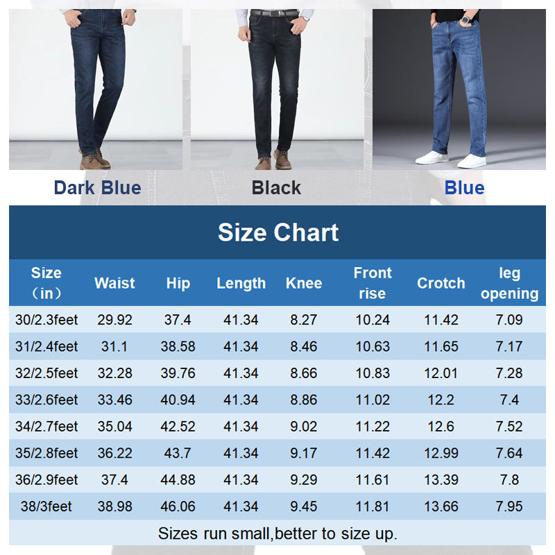 👖💪 Elastische Herrenjeans mit hoher Taille & geradem Bein – 50% RABATT! Bequemer Sitz, viel Bewegungsfreiheit – perfekt für jeden Tag. 🔥✨