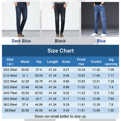 👖💪 Elastische Herrenjeans mit hoher Taille & geradem Bein – 50% RABATT! Bequemer Sitz, viel Bewegungsfreiheit – perfekt für jeden Tag. 🔥✨