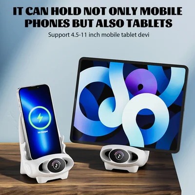 💕Mini chaise avec chargeur rapide sans fil, support de téléphone multifonctionnel