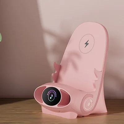 💕Mini chaise avec chargeur rapide sans fil, support de téléphone multifonctionnel