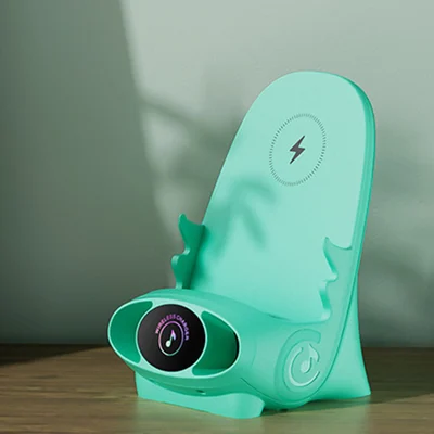 💕Mini chaise avec chargeur rapide sans fil, support de téléphone multifonctionnel