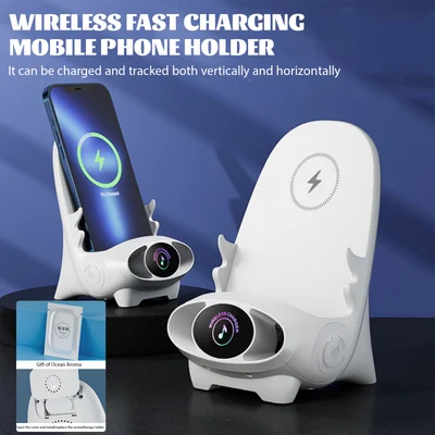 💕Mini chaise avec chargeur rapide sans fil, support de téléphone multifonctionnel
