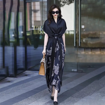 💃Robe en soie de mûrier avec une jolie ceinture🔥
