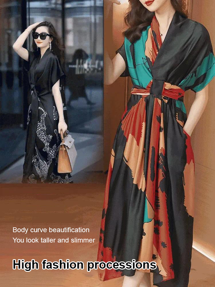 💃Robe en soie de mûrier avec une jolie ceinture🔥