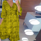 🔥 Damen Baumwoll Wrap Kleid mit Leopardenmuster