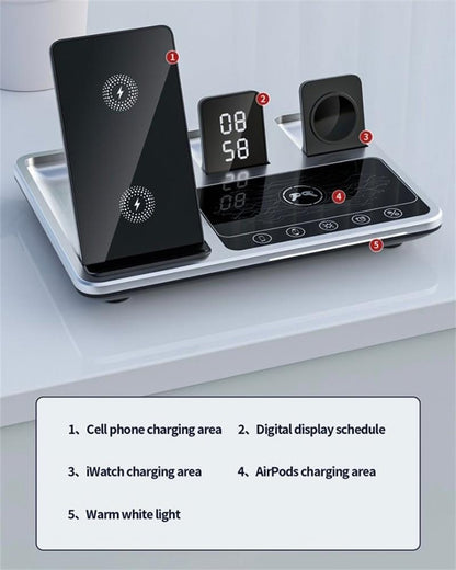Бесплатна достава🎁 Нова генерација брзог Smart Touch 4 у 1 бежичног пуњача за iPhone, Apple Watch и AirPods