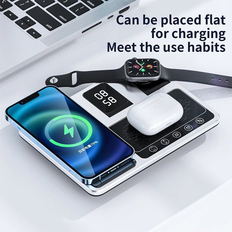 Бесплатна достава🎁 Нова генерација брзог Smart Touch 4 у 1 бежичног пуњача за iPhone, Apple Watch и AirPods