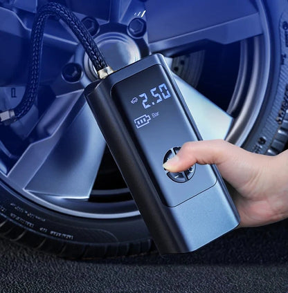 Portable air compressor for tire fillers