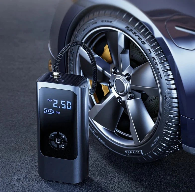 Portable air compressor for tire fillers