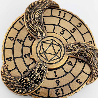 Cubos de ruleta 7 en 1 con decoración de dragones