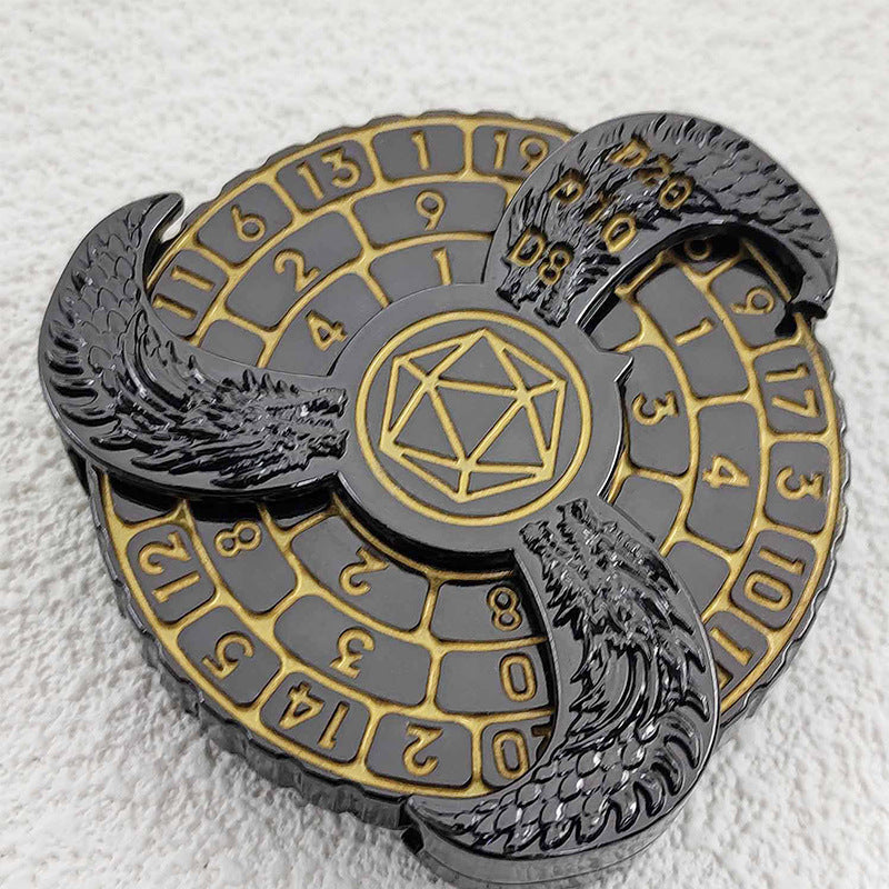 Cubos de ruleta 7 en 1 con decoración de dragones