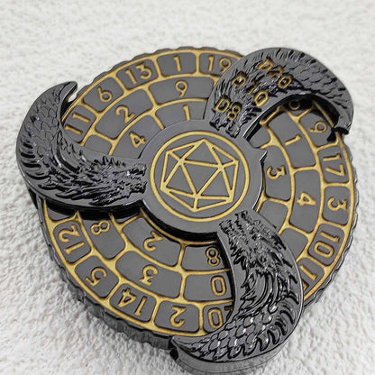 Cubos de ruleta 7 en 1 con decoración de dragones