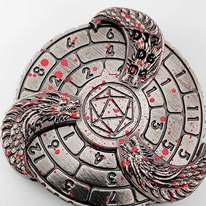 Cubos de ruleta 7 en 1 con decoración de dragones