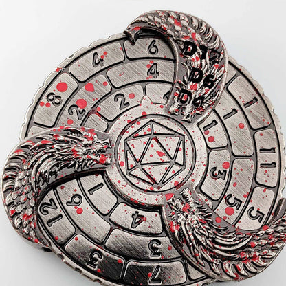 Cubos de ruleta 7 en 1 con decoración de dragones