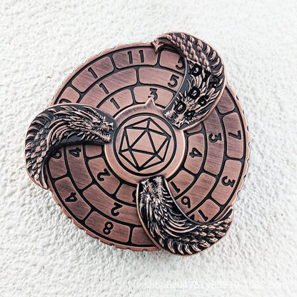 Cubos de ruleta 7 en 1 con decoración de dragones