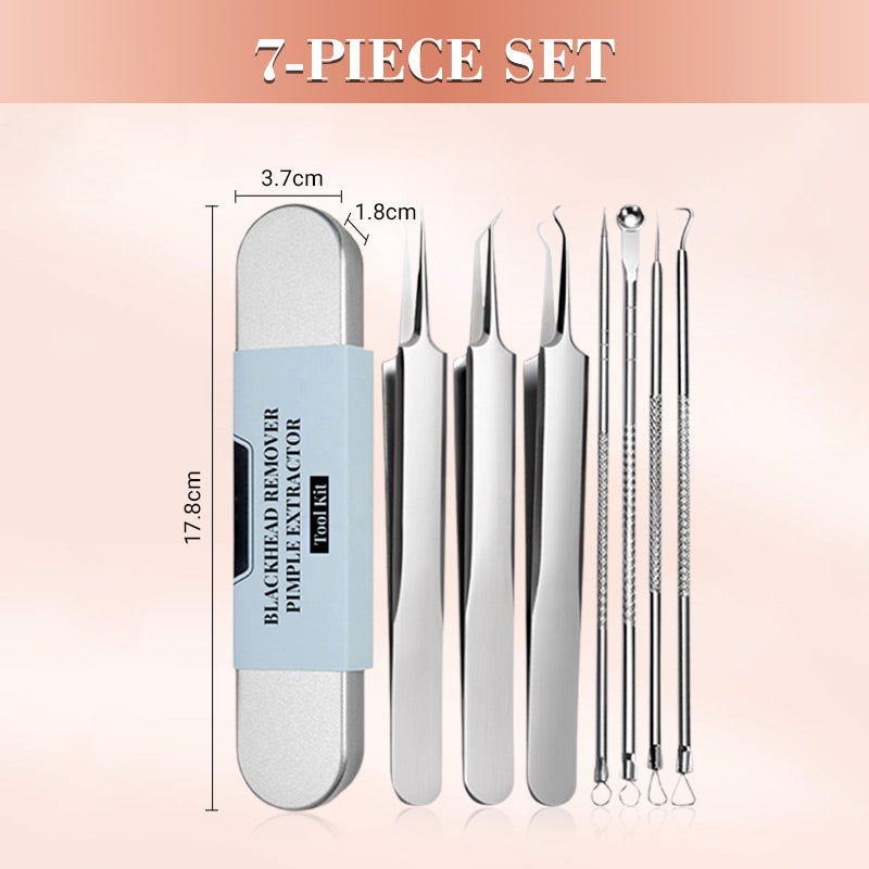 💓 Letzter Tag Rabatt 💥 Medizinische Mitesser-Pinzettenset（7-teiliges Set）