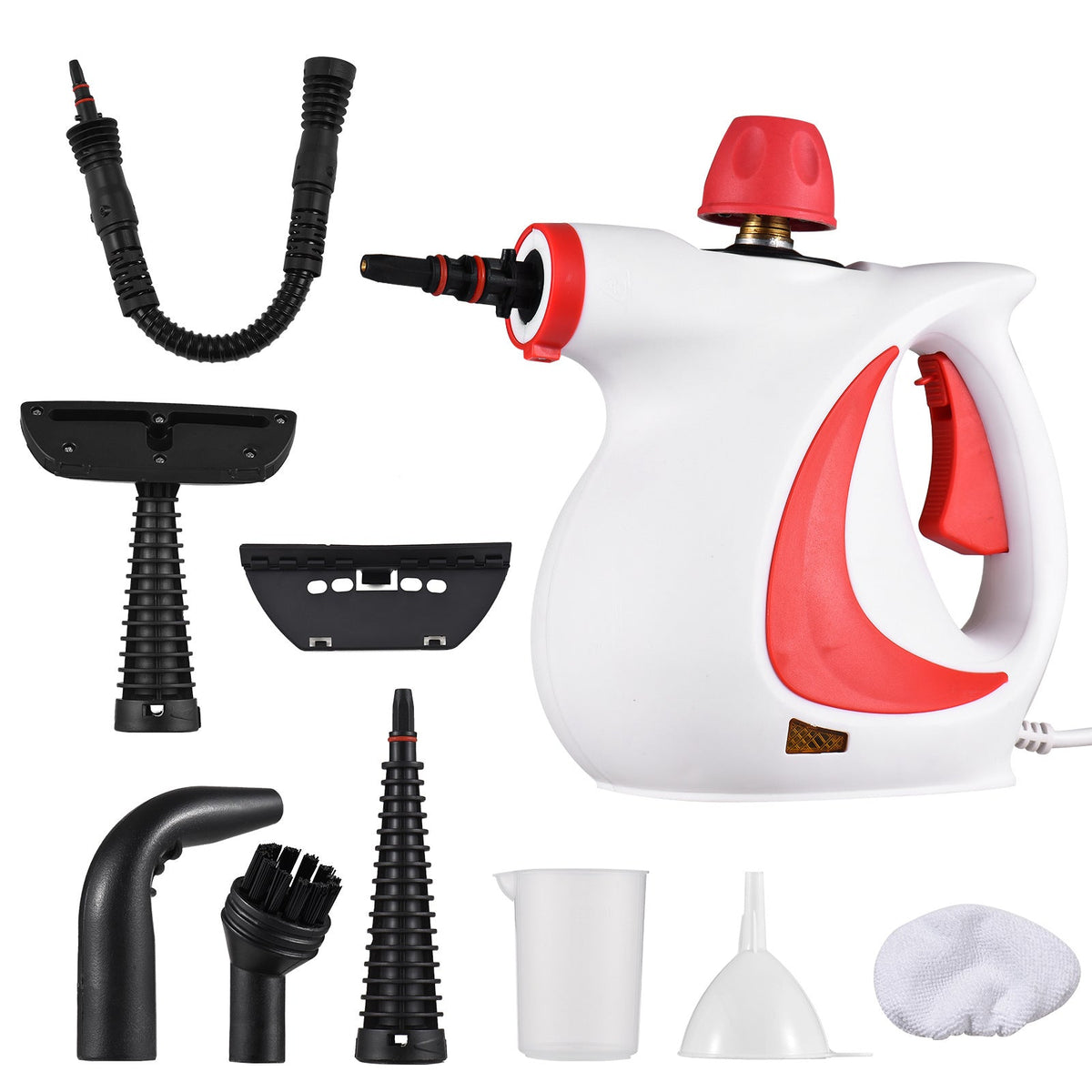 💎 60% RABATT! 💎 Hand-Multiflächen-Dampfreiniger mit Druckboost – 12-teiliges Set, Chemiefrei & 99,9 % Keimabtötung