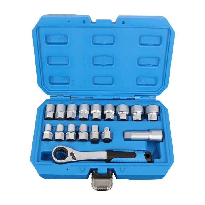 ⏳Zeitlich begrenztes Sonderangebot⏰29-teiliges Ratschen-Steckschlüssel-Set – Chrom-Vanadium-Stahl, 11 Stecknüsse & 10 Bits. Perfekt für Autoreparaturen & DIY 🛠️✨