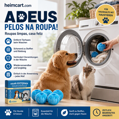 🥳💞 50K+ VERKAUFT! ⚡🐾Wiederverwendbare Waschkugeln zum Entfernen von Tierhaaren