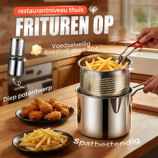 🥳HEISSER SALE 2026🥳💞50.000+ VERKAUFT!👵❤️ Multifunktionale Fritteuse aus Edelstahl 304