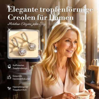 🔥Solange der Vorrat reicht 40 % Rabatt!🎉Elegante tropfenförmige Creolen für Damen