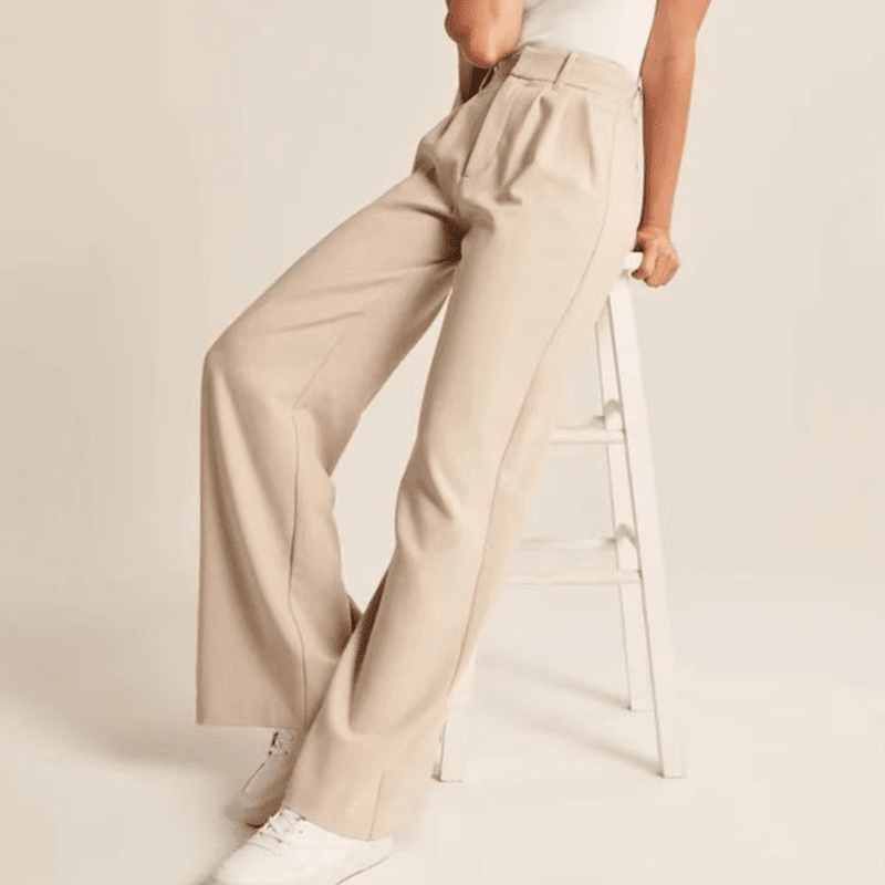 ✨🔥Die mühelos taillierte Hose mit weitem Bein💞
