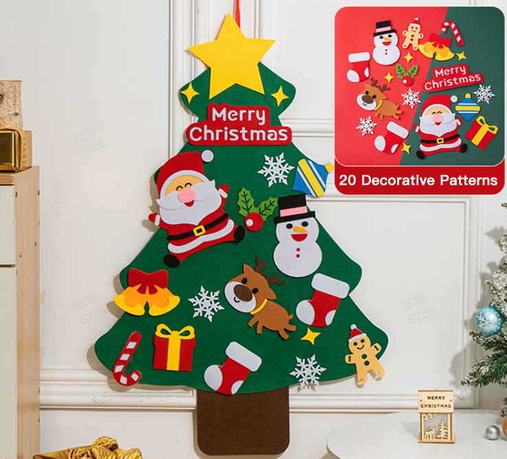 🎄Weihnachtsaktion - 49 % Rabatt🎁DIY-Filz-Weihnachtsbaum-Set