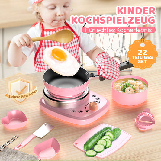 💯El mejor regalo para los niños.🎁Mini cocina de juguete para niños (22 piezas)