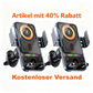 📱Intelligente 2-in-1 Auto-Drehbare Handyhalterung & Kabelloses Ladegerät⚡