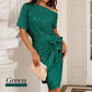 💃Vestido de fiesta con lentejuelas brillantes y un solo hombro para mujer✨