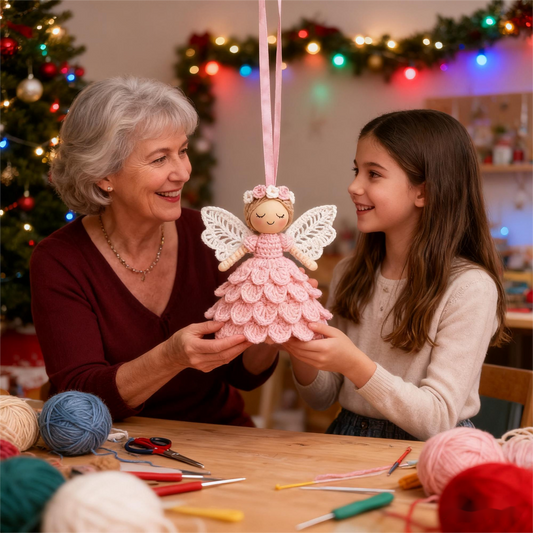 🧚Letzter Tag Ausverkauf 49% Rabatt✨Häkeln Sie Ihren eigenen Engel – Komplettes Bastelset