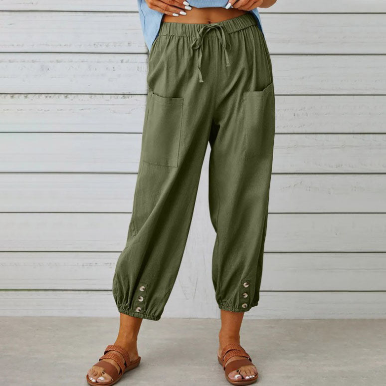 🔥50% rabatt🔥LOCKERE, GERADE HOSE MIT WEITEM BEIN FÜR DAMEN