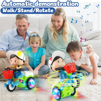 🚲 50% RABATT! 🎁 Akrobatisches Kinder-Dreirad – 360° Drehung, Musik & Lichter – Sicher & langlebig für Kinder 1–4 ✨