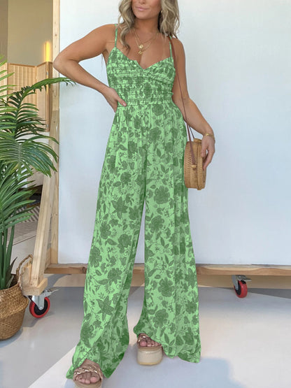 🔥Varmt salg 49 % RABATT🔥2024 Ny Blomsterstrømpebukse med Vide Ben