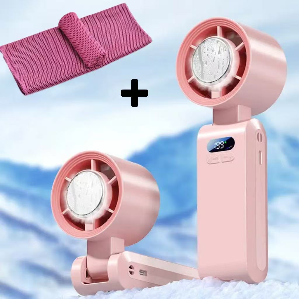 🌬️❄️ Drei-in-Eins-tragbarer Klimaanlagenventilator 💨💃 kühle Brise überallhin mitnehmen, windstark für tanzendes Haar!