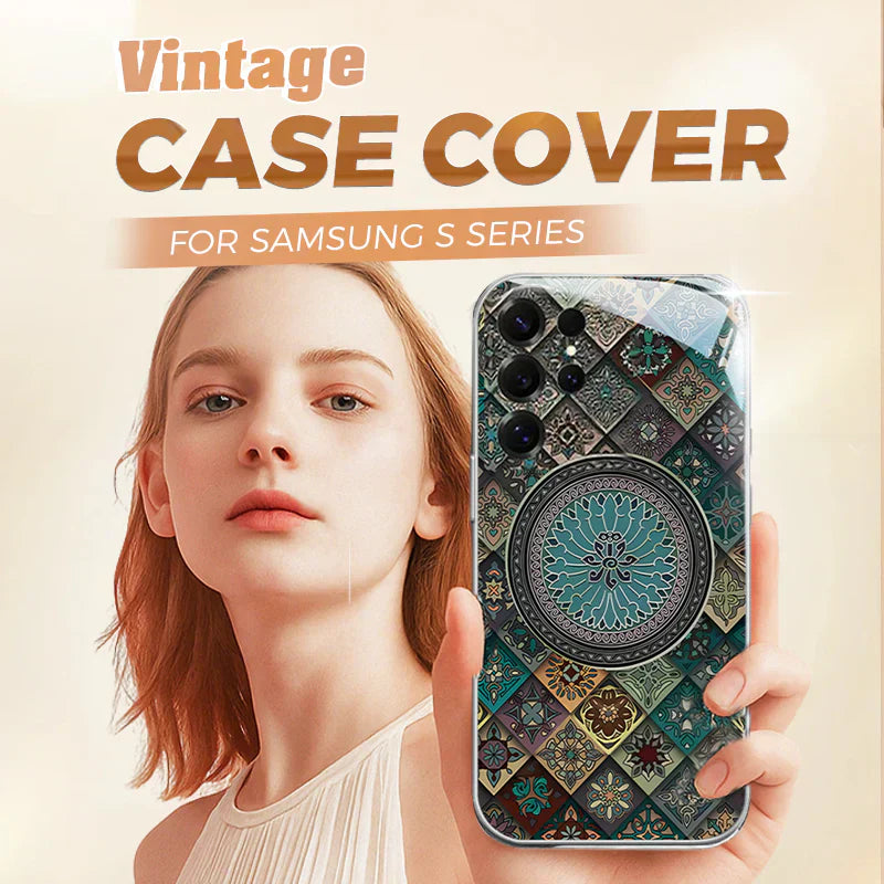Colorful Blue Lotus Flower Totem Case Cover for Samsung S Series - Get a FREE Exquisite Diamond Bracelet!🔥